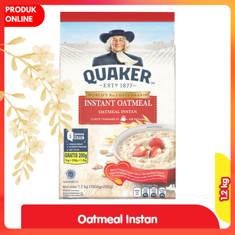 

Quaker Oatmeal Instan 1.2 kg