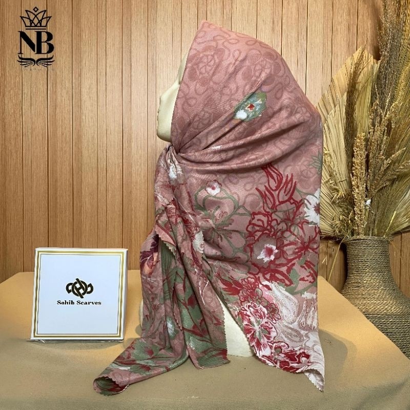 Hijab segi empat motif voal terbaru hijab terlaris glosir hijab ( series abunawis )