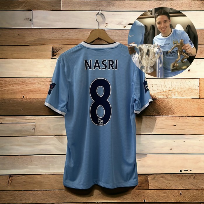 NEW Jersey Manchester City Home Shirt Nike NASRI Size M 2013 2014