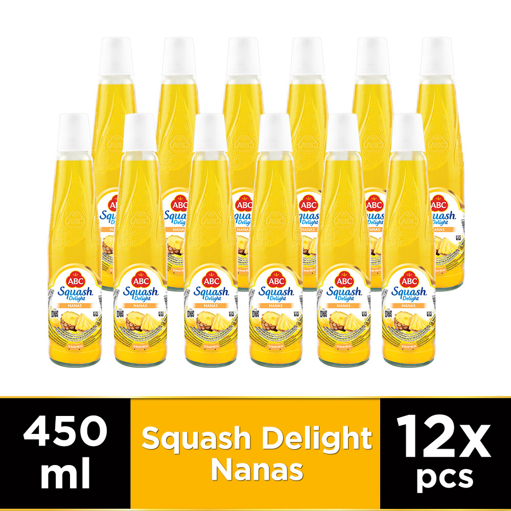 

ABC Sirup Squash Delight Nanas 450 ml - Multi Pack 12 pcs