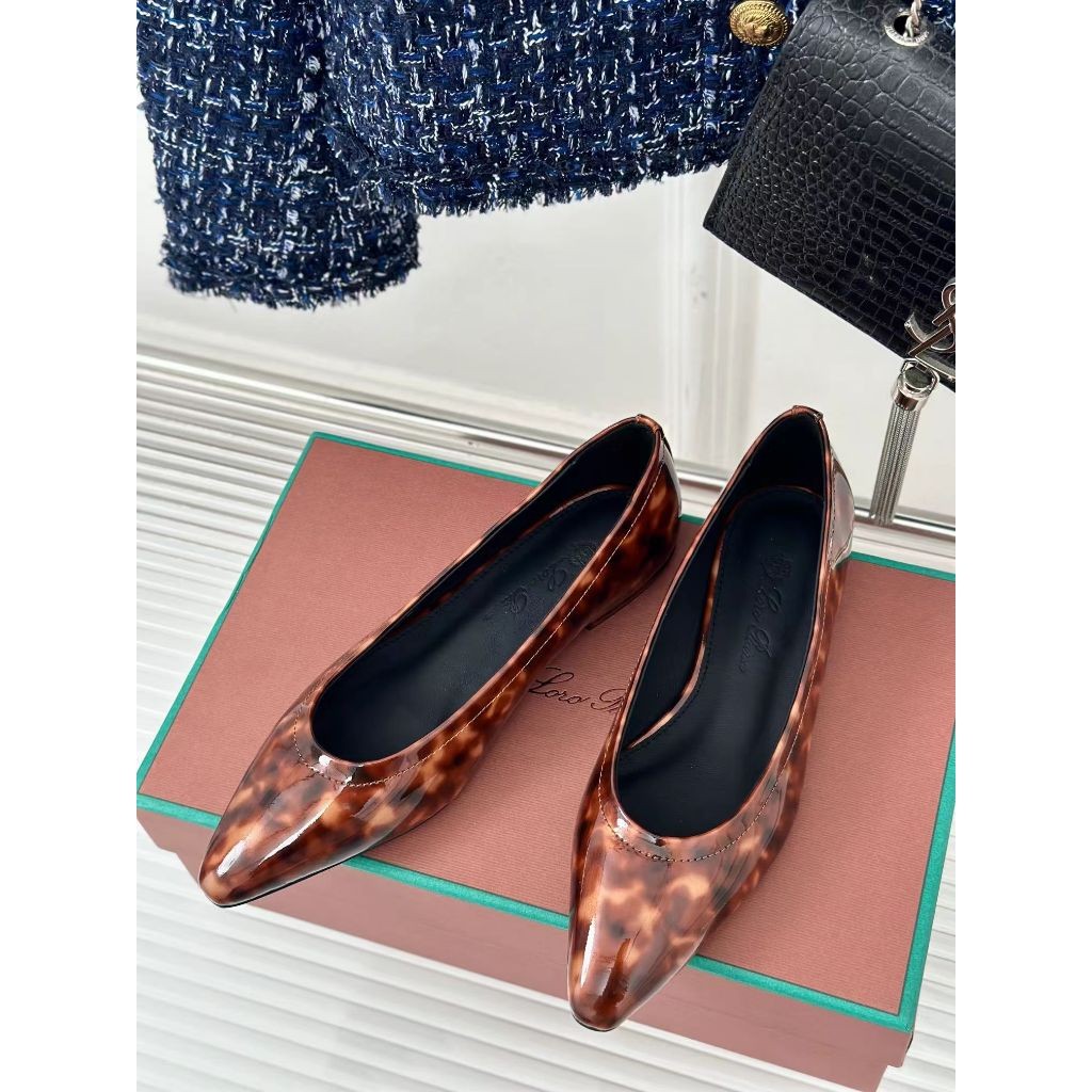 Loro Piana/ LP   Latest fashion classic retro women's flat shoes