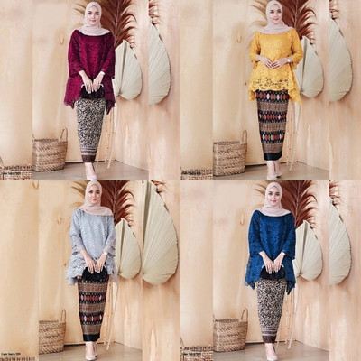 REAL PICT ATASAN KEBAYA BROKAT JUMBO mewah / ATASAN KEBAYA BIG SIZE / KEBAYA PESTA / KEBAYA TRADISON