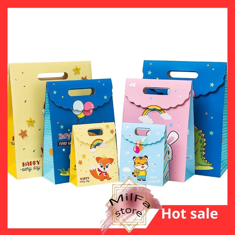 

MF31 Paper Bag Karakter Animal Kantong Penyimpanan Kado Goodie Bag