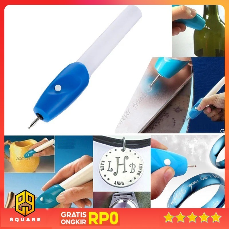 

EZ ENGRAVER Pena Ukir Elektrik Portable Engraver Pen - 1108 Original 99 Square
