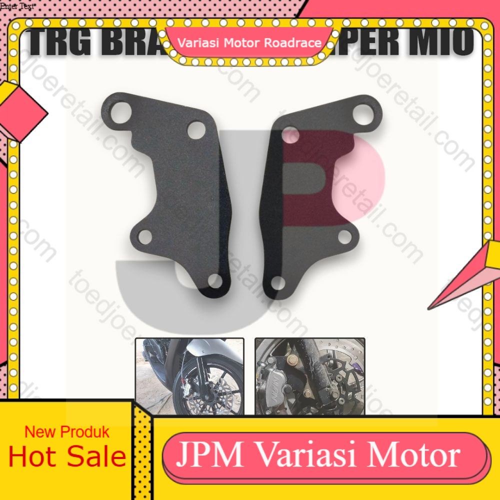 JPM Breket Kaliper 260mm Mio Sporty Kaliper Nissin Samurai 2 Piston Bracket Mio Soul Xeon Mio Smile