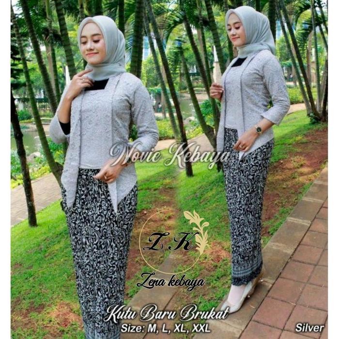 "V.NLN" - TERBARU Setelan Kebaya Kutubaru Kebaya Modern Brokat Kebaya Wisuda Rok Prisket Baju Kebaya
