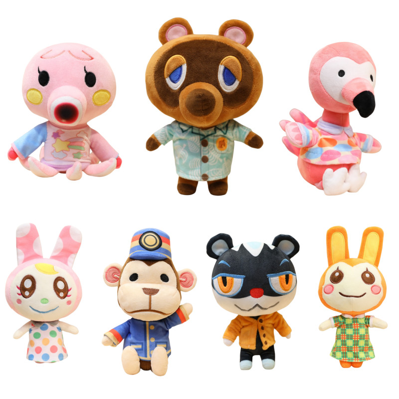 25/40cm Big Size Animal Crossing Plush Stuffed Animal Figures KK Tom Judy Isabelle Plush Cute Wolf A