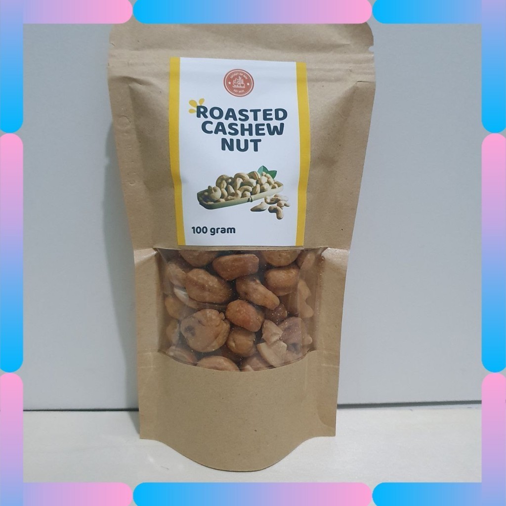 

Kacang Mete Panggang Roasted Cashew Nut / Mente Mede Oven Trial Mix Cemilan Sehat