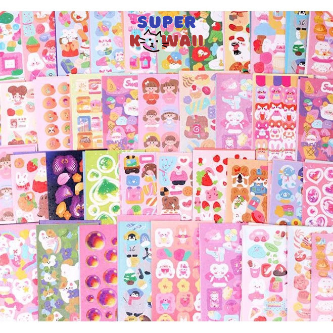 

Super Kawaii - [SK98] Sticker dekorasi / stiker journaling / sticker lucu / Sticker laptop / Sticker DIY / deco / sticker motif kartun anak /dekorasi jurnal / sticker variasi