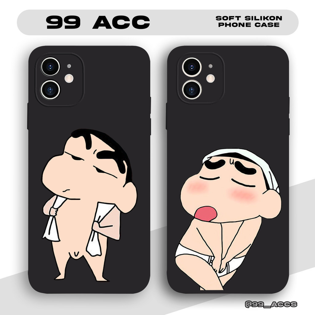 Case Iphone 11 11PRO 12 12PRO 13 13PRO 14 14PRO X XS XR XSMAX Casing Sinchan Bugil SS366 Softcase HP
