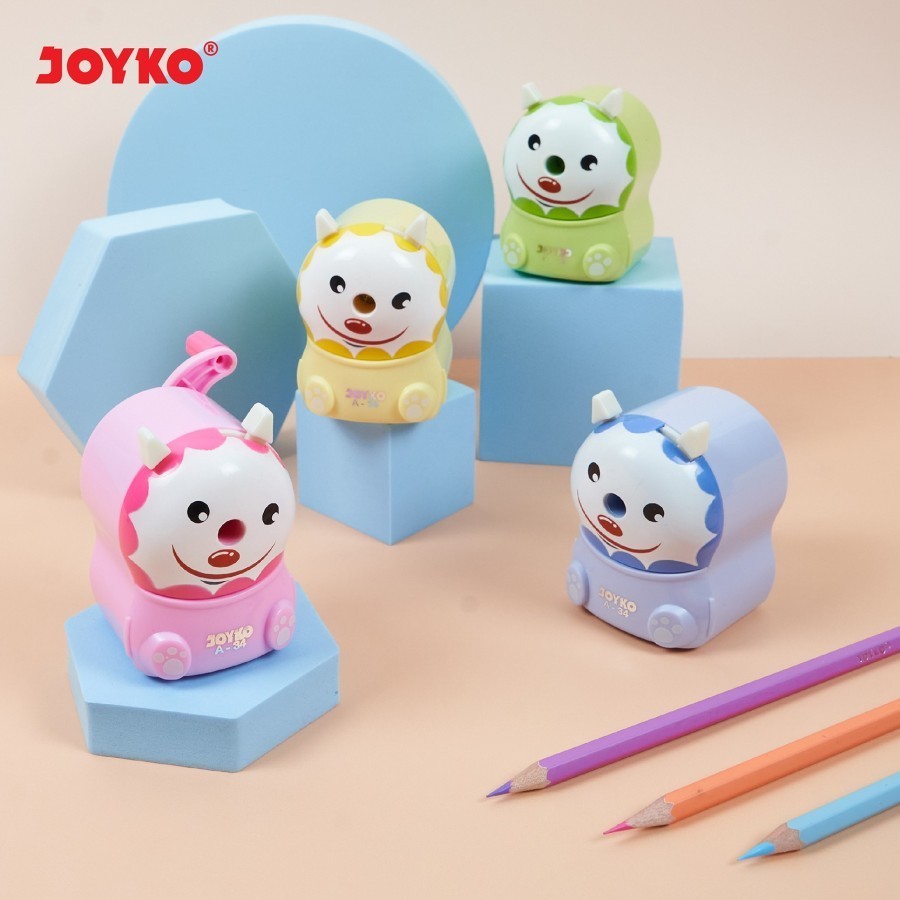 

Sharpener Rautan JOYKO A-34 / Serutan Putar Anak Lucu / Serutan Pensil A34