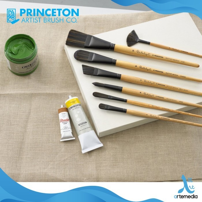 

Kuas Lukis Princeton Catalyst Polytip Bristle Fan Synthetic Brush - No. 3