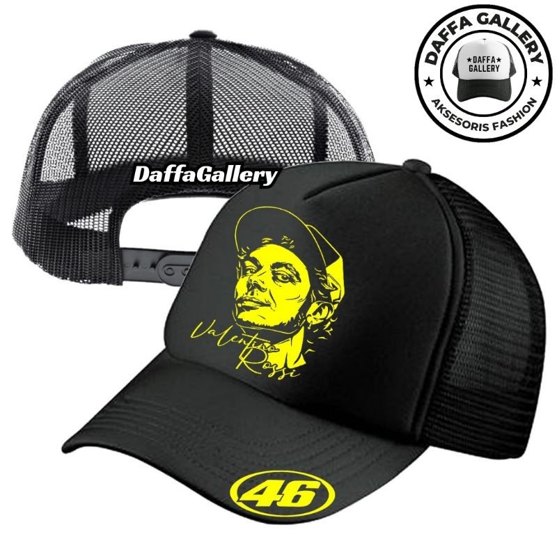 Daffaa Gallery Topi Trucker VALENTINO ROSSI - Topi Distro VALENTINO ROSSI Logo - Topi VALENTINO ROSS