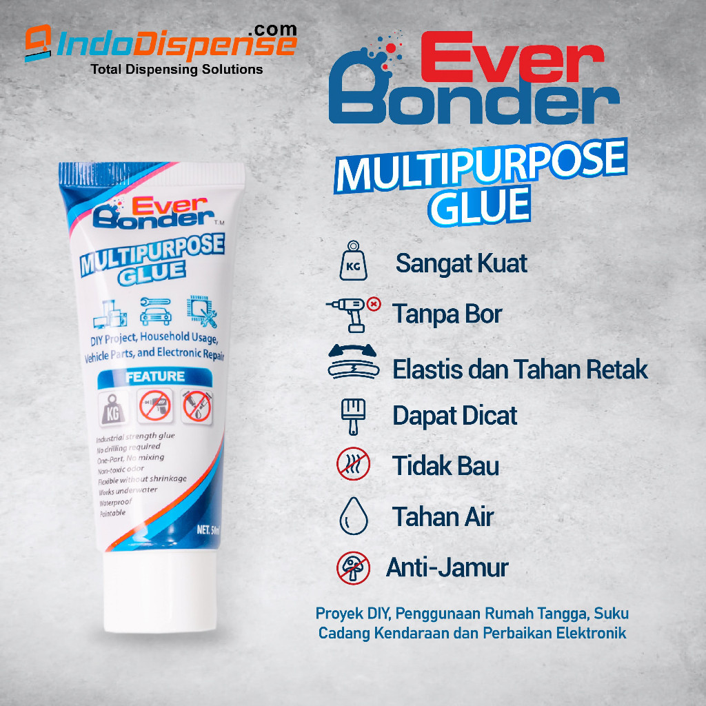 

EverBonder® Lem Taiwan Super Kuat Multifungsi Besi Kayu Kaca 50ml