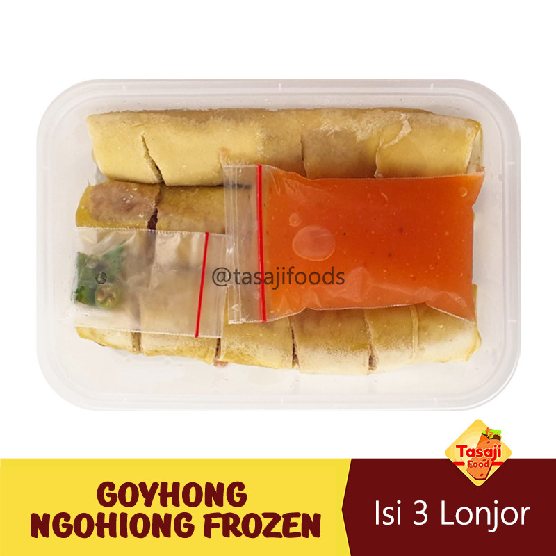 

Gohyong Ngohiong Frozen Isi 3 Lonjor Sudah Dipotong