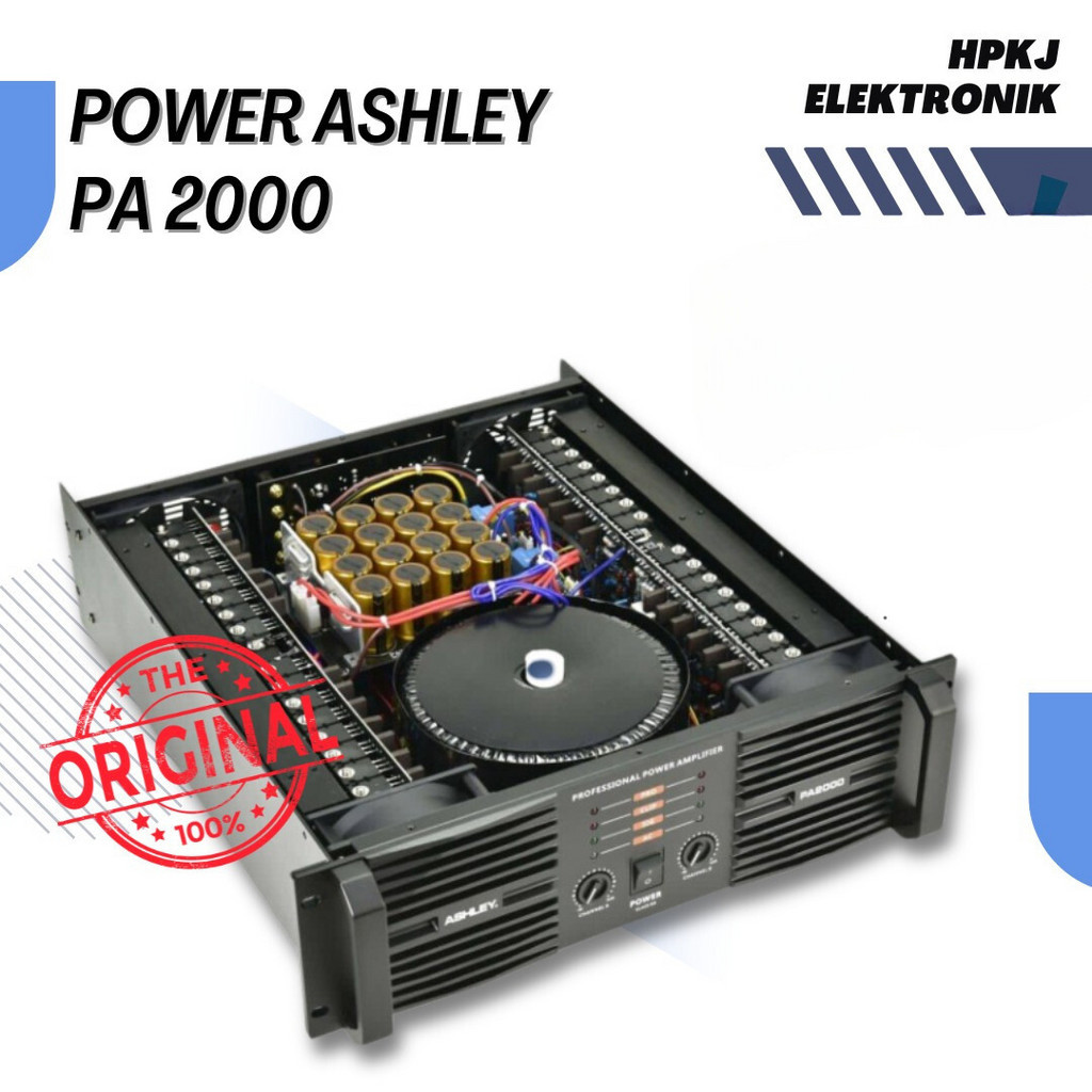 POWER AMPLIFIER ASHLEY PA2000 PA 2000 ORIGINAL