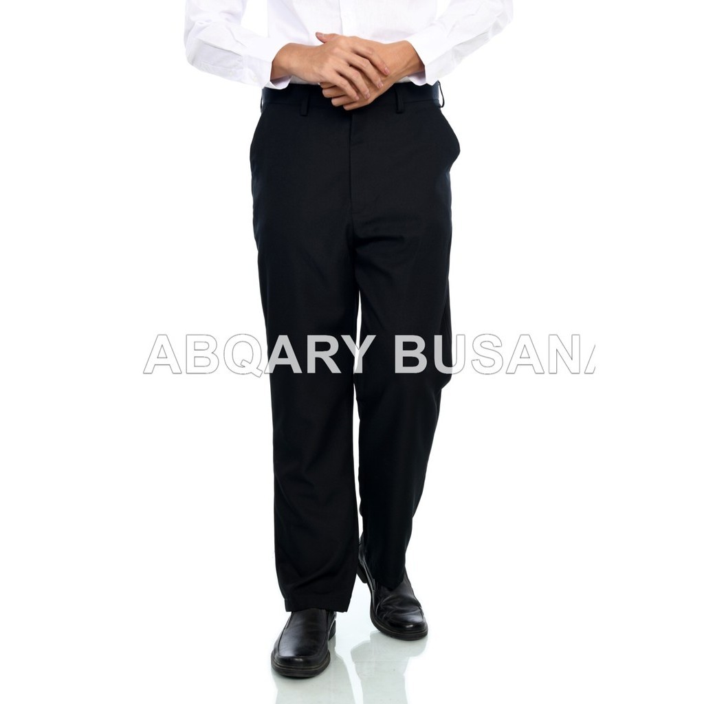 Celana Sopan Panjang Hitam Celana hitam Formal pria celana katun celana hitam panjang cowok