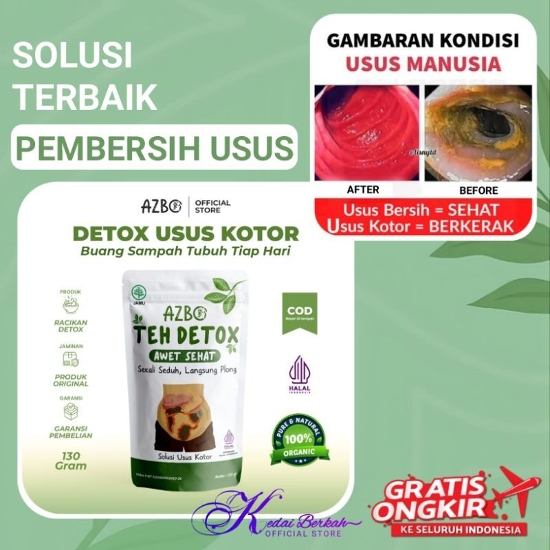

VIRAL!! AZBO Teh Detox Pelangsing Badan Penurun Berat Badan Membersihkan Usus Kotor Melancarkan BAB Sembelit Sekali Seduh Langsung Plong Asli Original