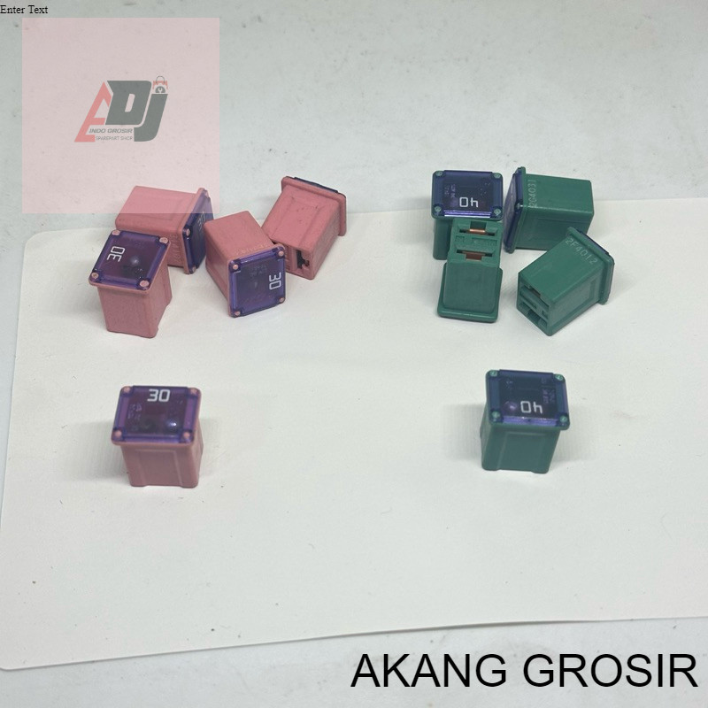 GrosiR FUSE SIKRING MOBIL KOTAK ORIGINAL 30A 40A AMPER SIKRING STATER LAMPU AC TANCEP