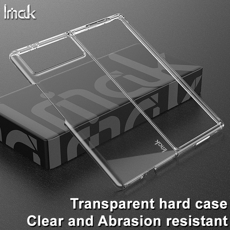Original Imak Xiaomi Mi Mix Fold 2 Fold2 5G Phone Casing Crystal Transparent Hard PC Case Clear Plas