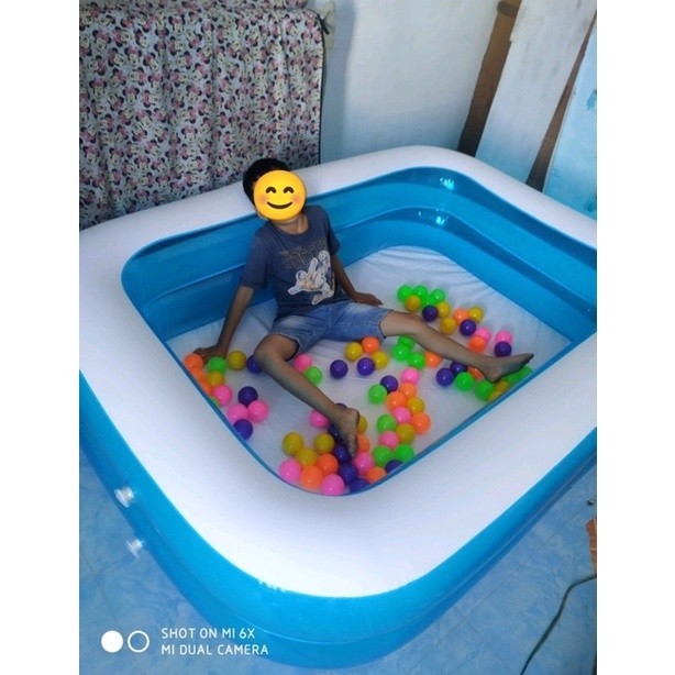 FN74RM Kolam Renang Anak Kotak KISUBO 155cm 2meter KSB155 KSB200