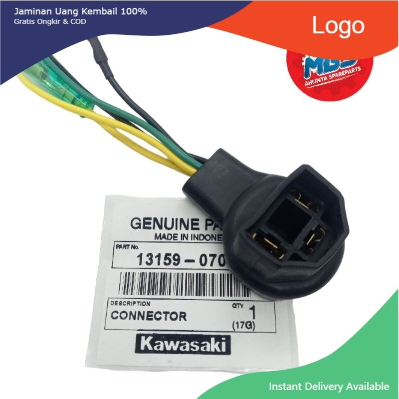 Kabel soket lampu depan H4 KAWASAKI NINJA RR NINJA R NINJA 250 KARBU