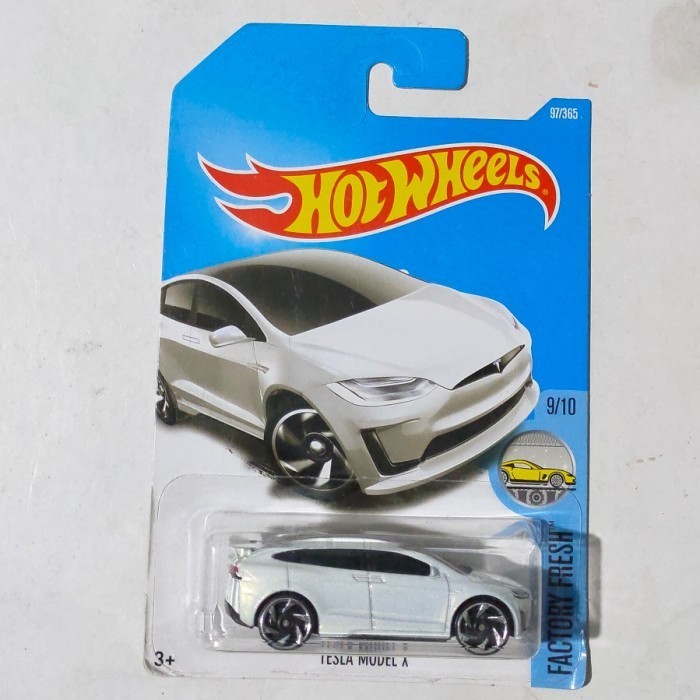 Hot Wheels Tesla Model X putih 2016 Factory Fresh