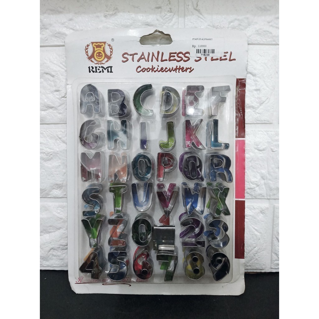 

CUTTER ALPHABET STAINLESS I BelanjaBJM