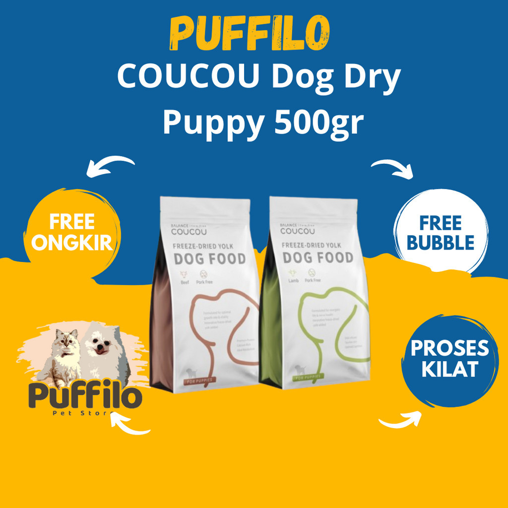 Coucou Dog Food Puppy Beef & Lamb Freshpack 500gr