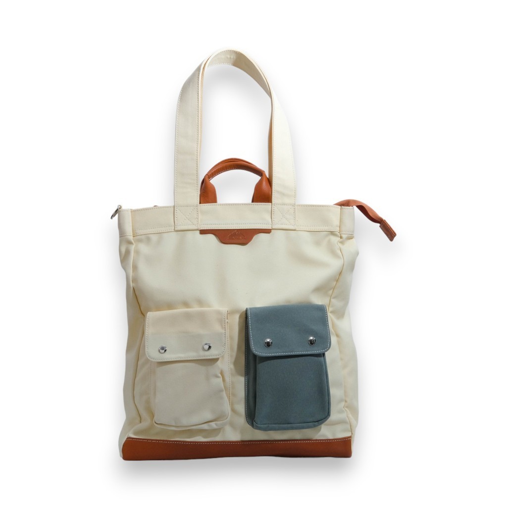 TOTE BAG KANVAS PRIA RYUJI CREAM