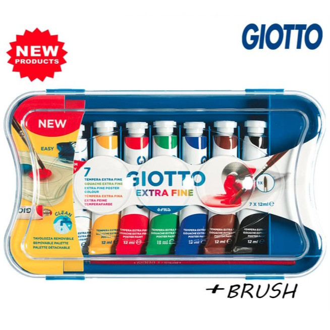 

Gramedia Jambi - GIOTTO POSTER PAINT 12 ML. 7+BRUSH