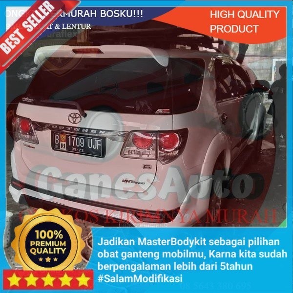 Body kit Aksesoris Eksterior Mobil BODYKIT toyota fortuner 2012 2013 2014 TRD INCLUDE SPOILER body k
