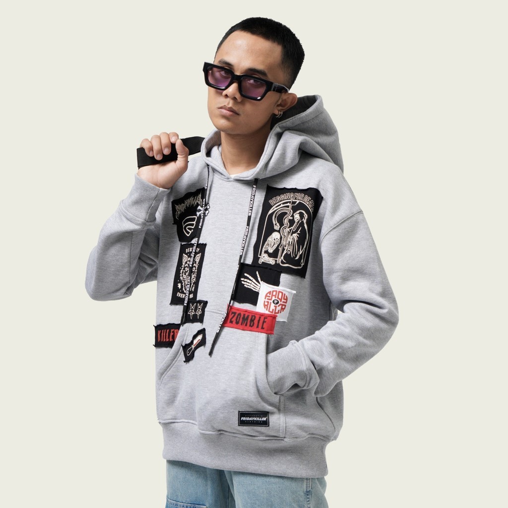 JAKET SWEATER HOODIE PRIA MISTY FRIDAY KILLER | PATCHY MISTY HOODIE