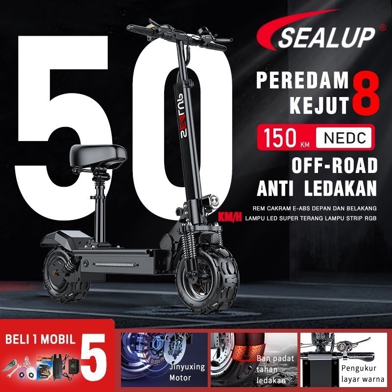 promo diskon spesail promo gokil olahraga outdoor sepeda [Tempat lokal] SEALUP Q7 skuter lipat listr