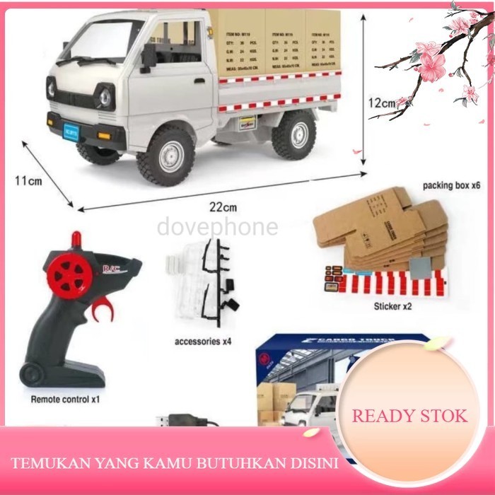 MAINAN MOBIL RC REMOTE KONTROL CARGO TRUK SUZUKI CARRY PICK UP BOX CAR - PICK UP