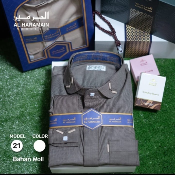 Al Haramain woll 21 /gamis pria/jubah Al Haramain dewasa