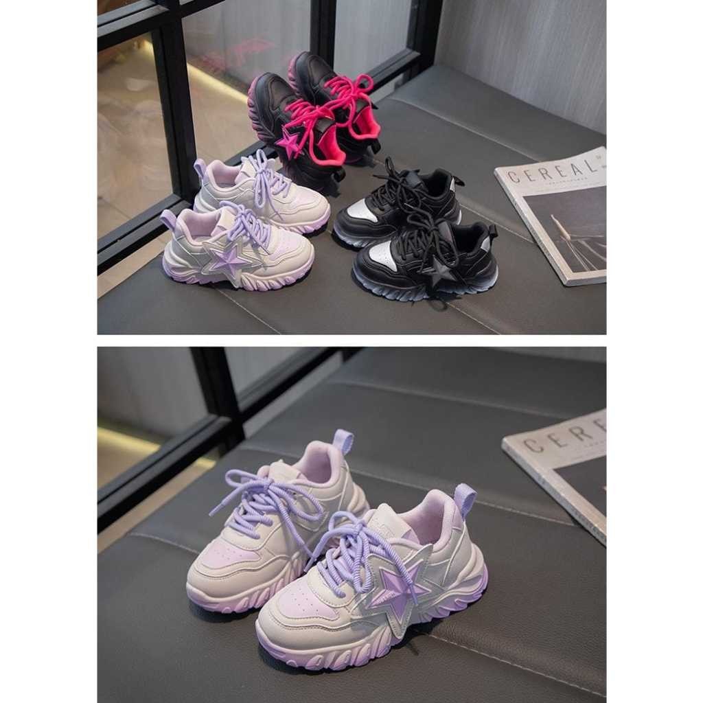 LUCKY sepatu anak tali sneker just now stars casual