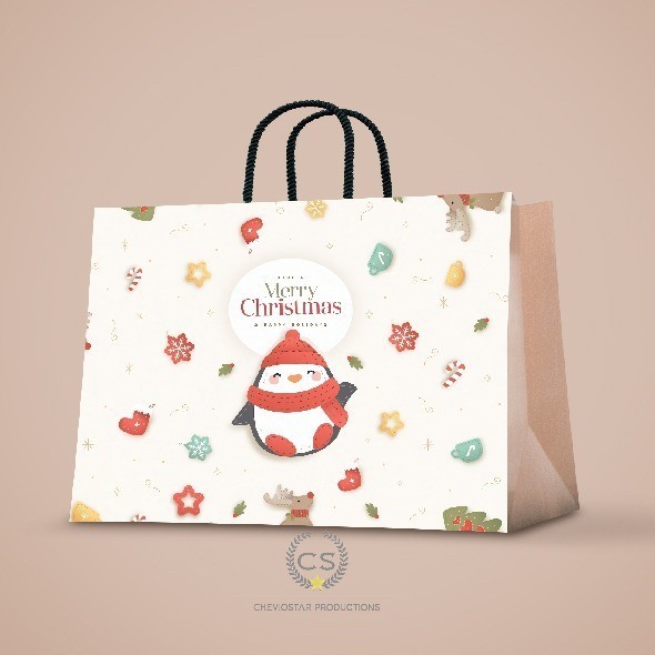 

Andriant Paper Bag Kado Christmas Gift Natal Goodie Bag Tas Kertas - 1, M