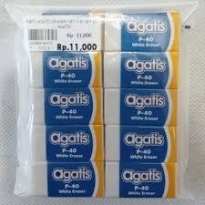 

AGATIS ERASER SET 10 P40 WHITE,PASTEL,BLACK