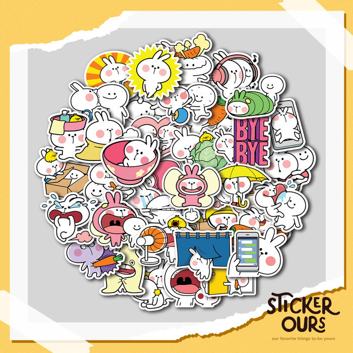 

STICKER PACK SPOILED RABBIT | STIKER TUMBLER LAPTOP KOPER HELM