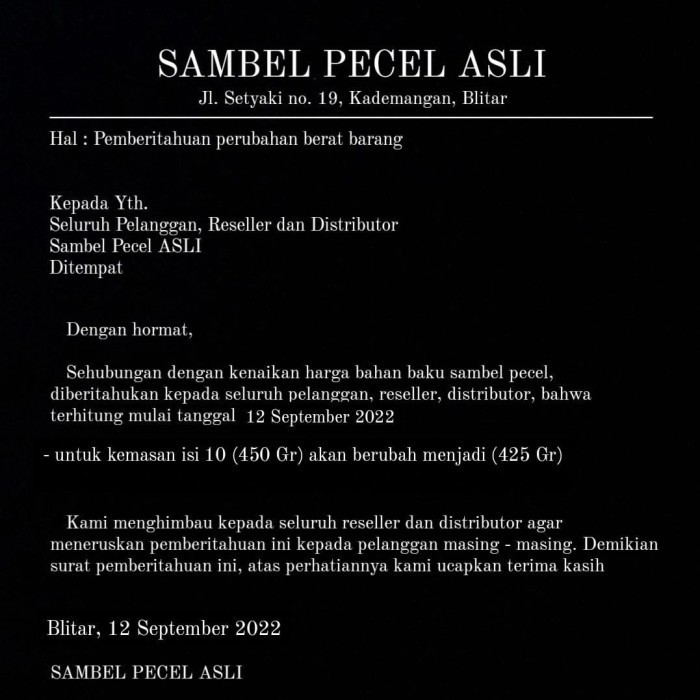 

Sambel Pecel Blitar "" 450 gram Produksi Kademangan Bumbu Kacang - sedang