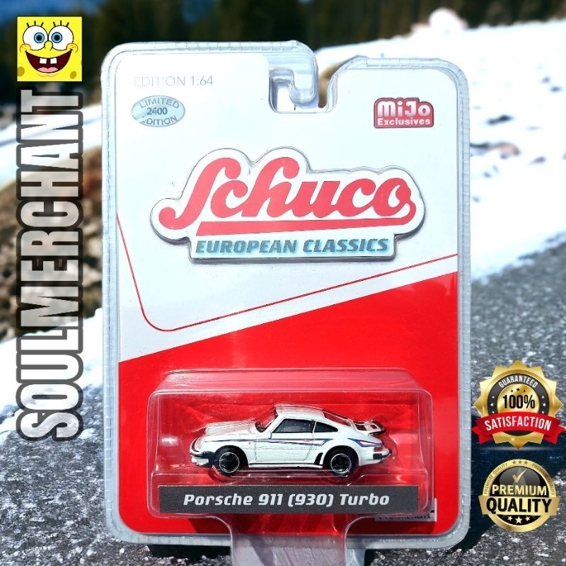 SCHUCO PORSCHE 911 (930) TURBO PUTIH - GT2 RS RWB LBWK MINISCALE DIECAST MINI GT PROMO
