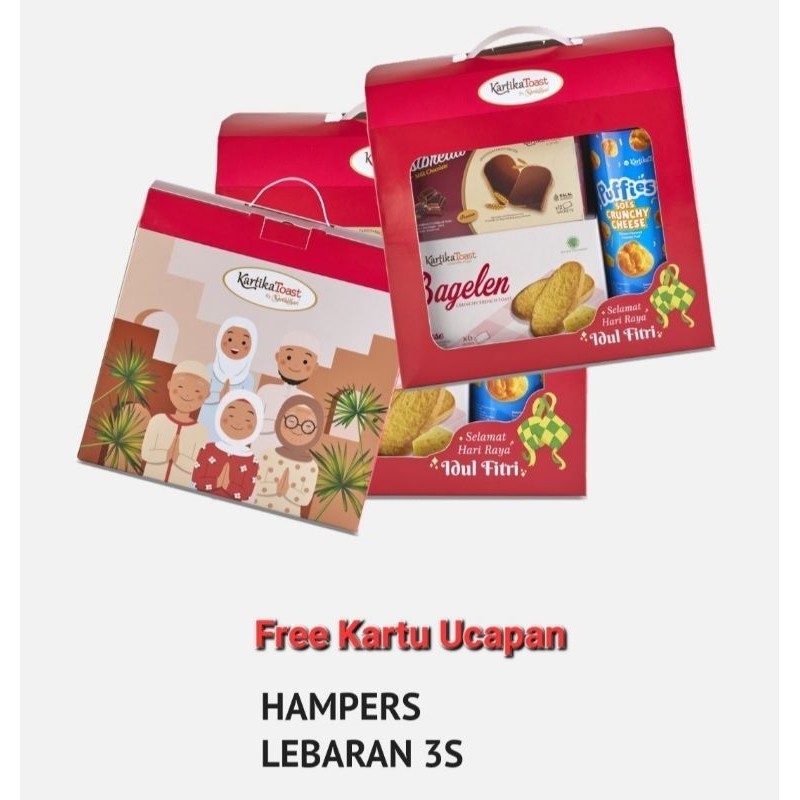 

DISKON Kartika Toast Kartikatoast Hampers 3s paket kue premium hampers kartikasari toast hampers idul fitri kartu ucapan lebaran parcel parsel premium thr lebaran