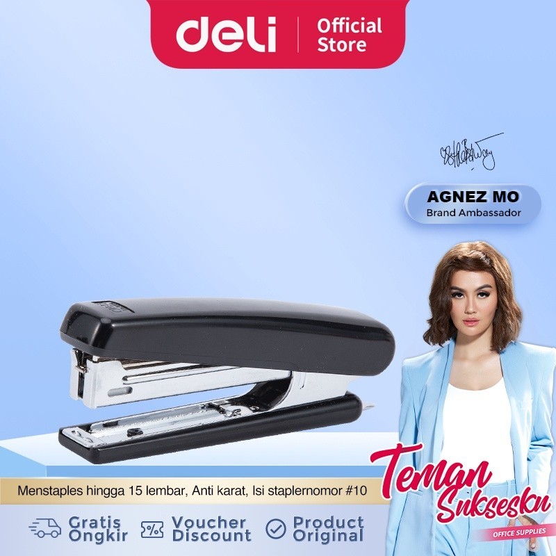 

Deli Stapler No.10 15 Sheets 55mm - E0221