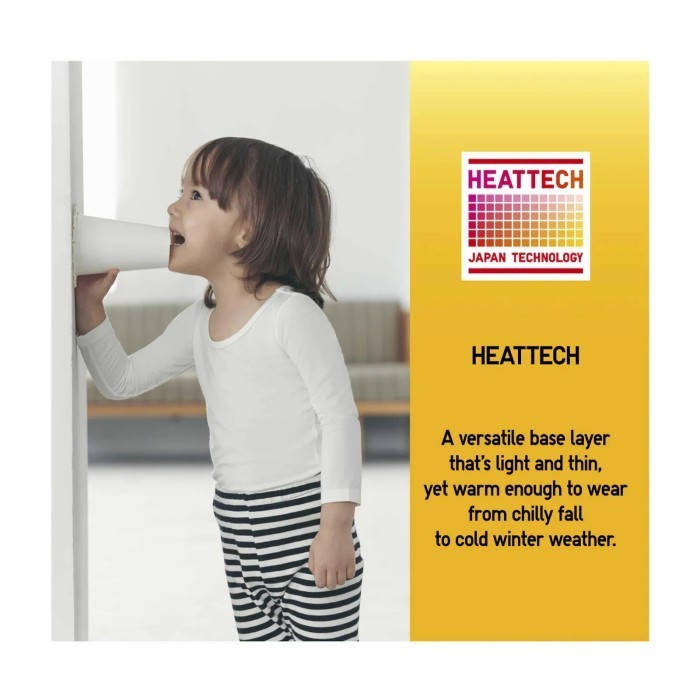 UNIQLO BABY HEATTECH T-Shirt Kerah U Neck Long John Bayi Base Layer - Purple, 90cm