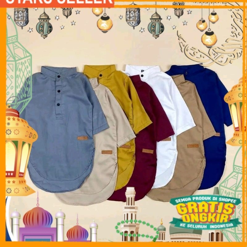 KOKO ANAK KURTA ALI PINEAPPLE/ Pink Dusty Fanta Merah muda