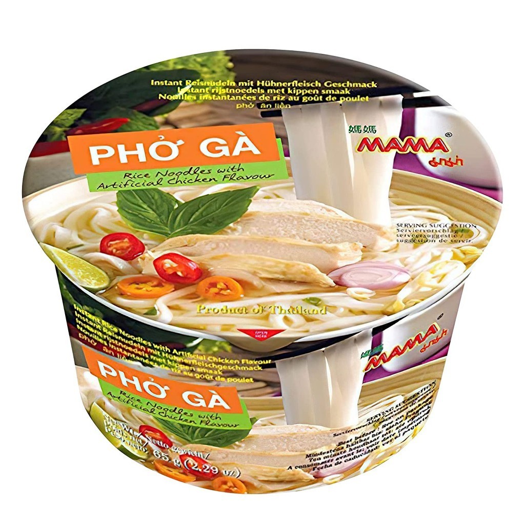 

MAMA Pho Ga Rice Noodle Chicken Flavour (Bowl) 65 gr