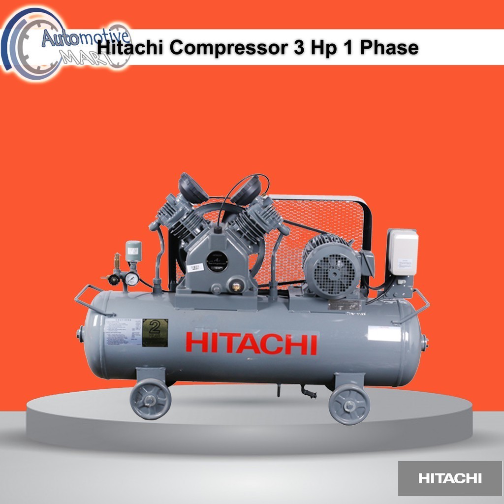 Hitachi Kompressor Angin / Air Compressor 3 Hp 1Phase