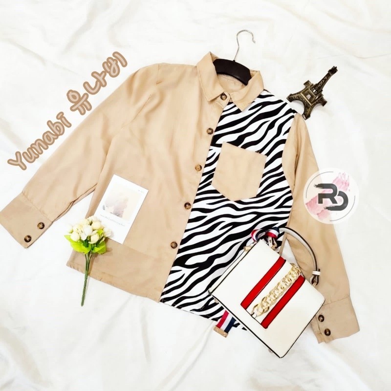 Atasan Wanita Baju lengan Panjang Kekinian Casual OOTD Outfit YUNABI Murah Premium