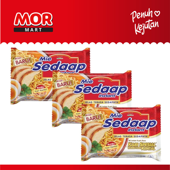 

Beli 3 Lebih Murah - SEDAAP Mie Kari Kental Special 76g